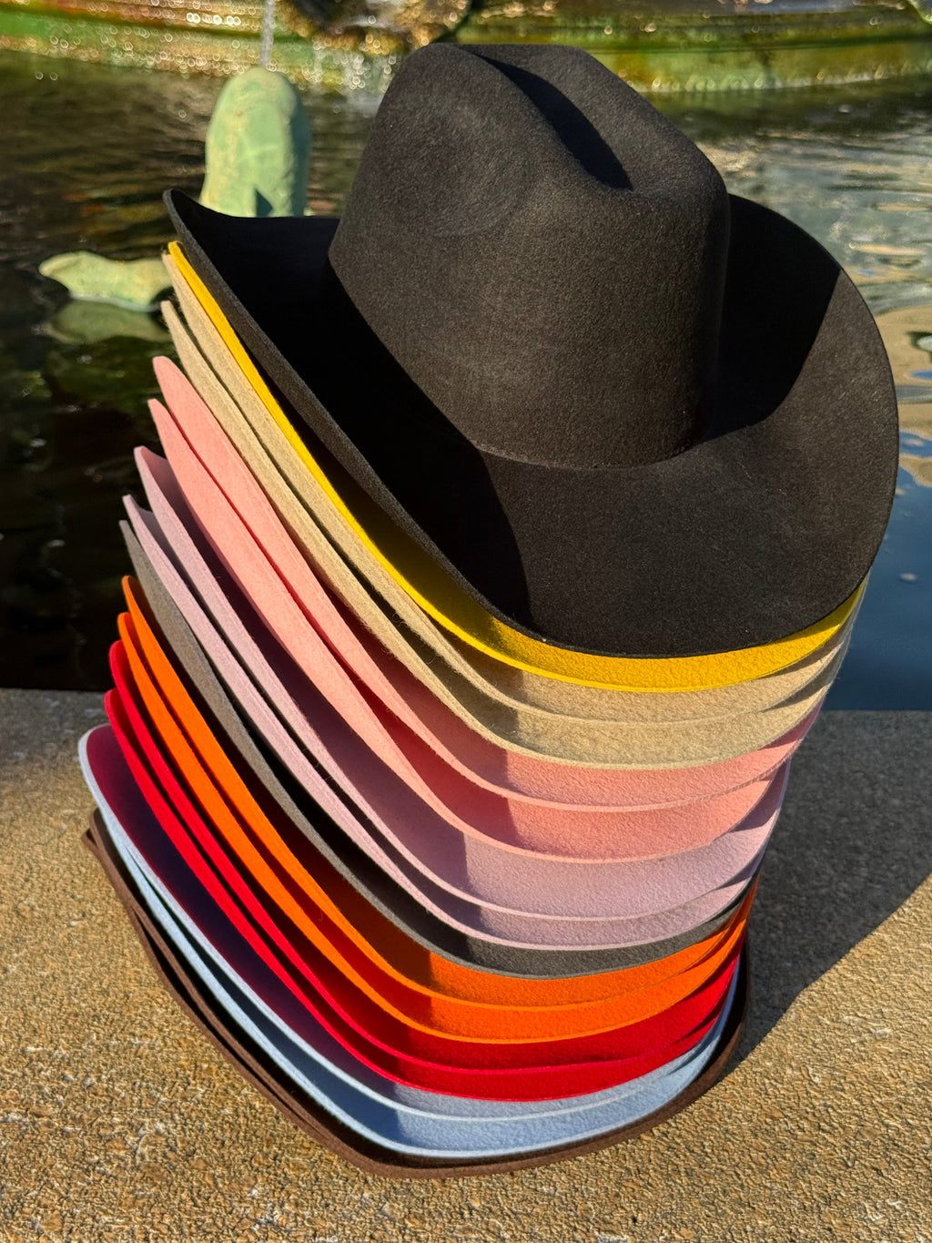 100% Wool Cowboy Hat Solid, Solid Cowboy Hat for Burning-2