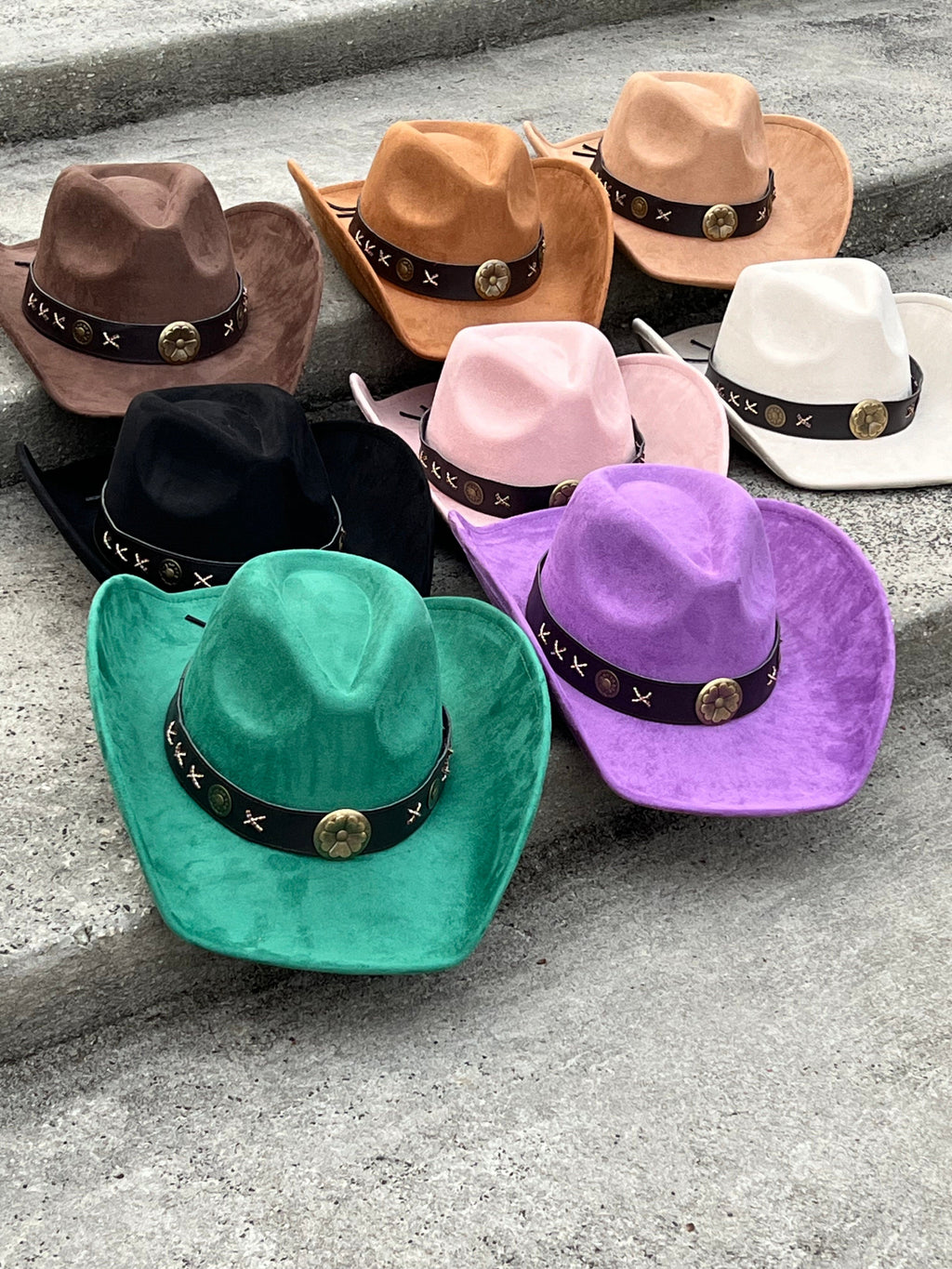 Western Suede Cowboy Hat-1