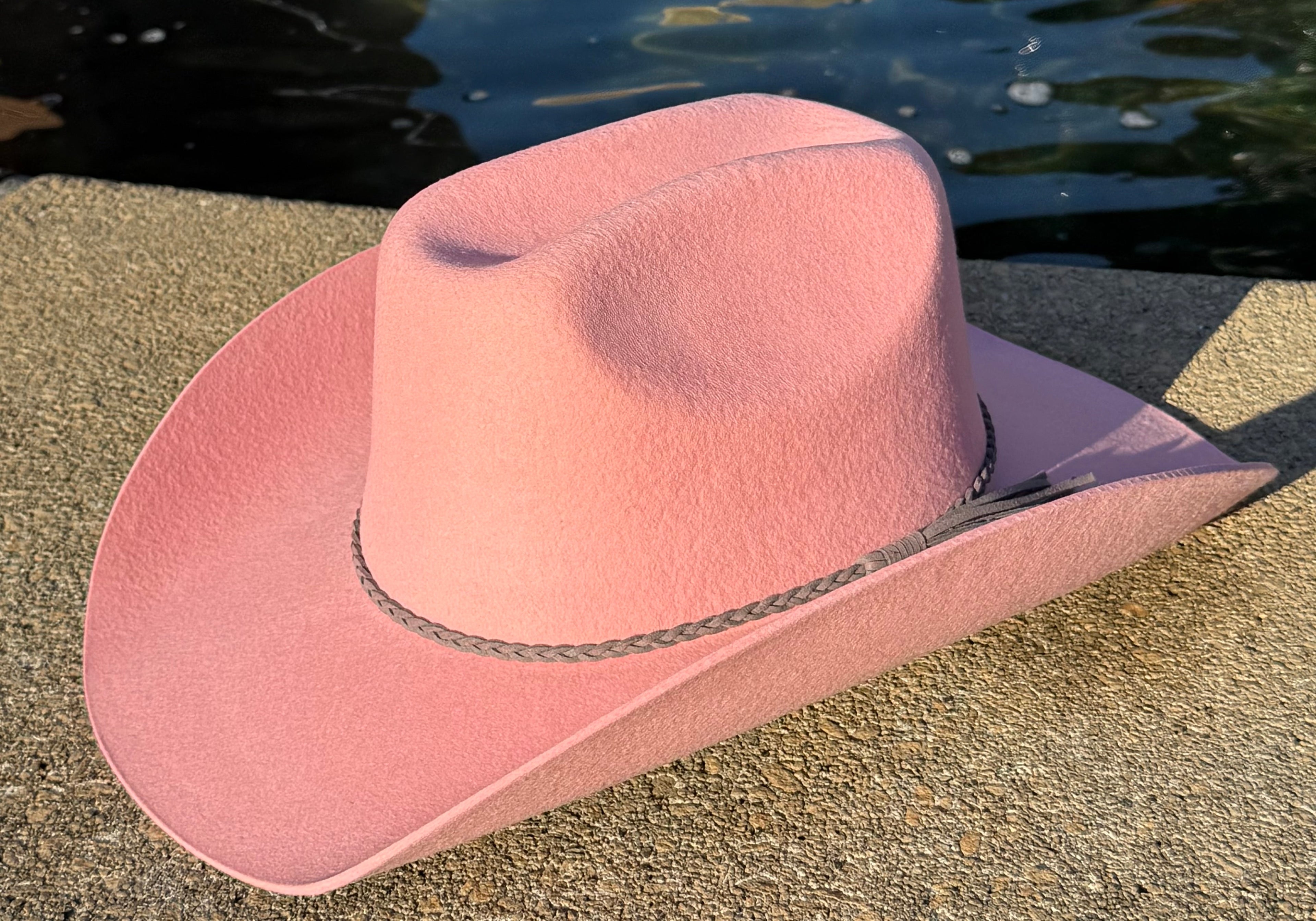 100% Wool Cowboy Hat Solid, Solid Cowboy Hat for Burning-3