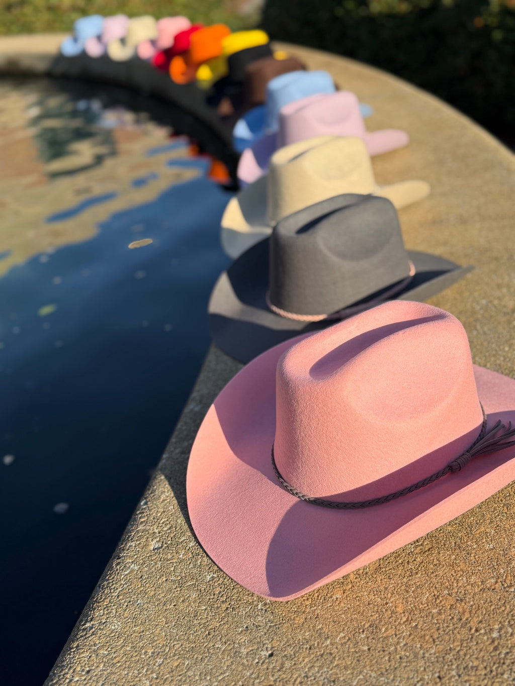 100% Wool Cowboy Hat Solid, Solid Cowboy Hat for Burning-0