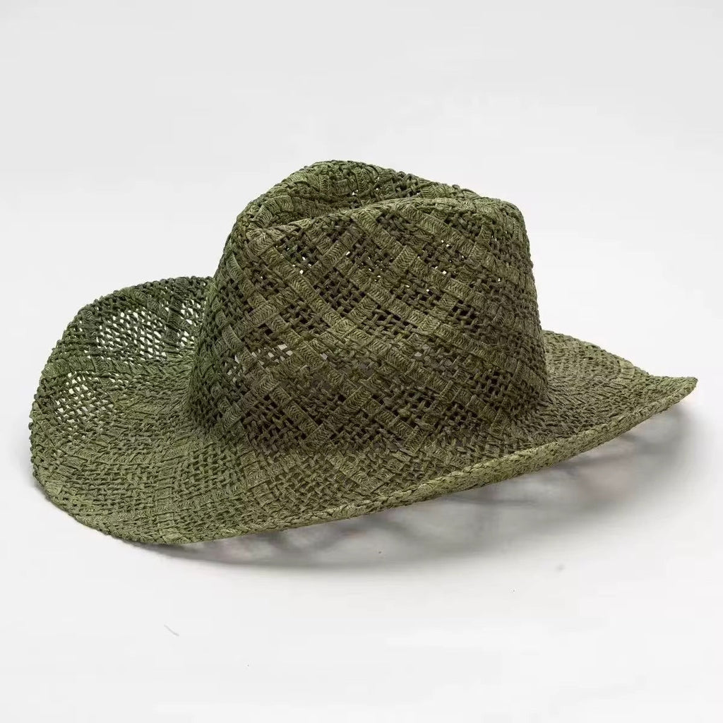 Relaxed Straw Cowboy Hat-3