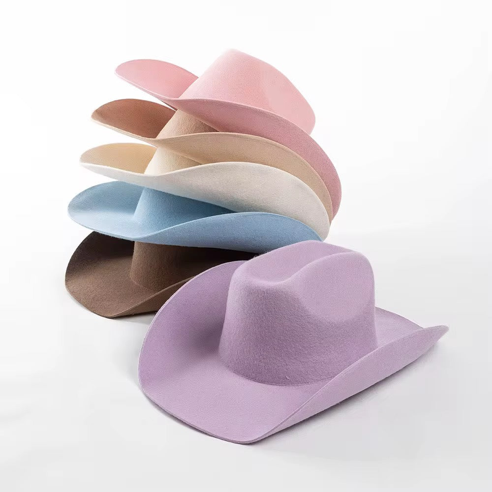 100% Wool Cowboy Hat Solid, Solid Cowboy Hat for Burning-4