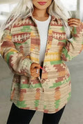 Aztec Print Western Style Shacket