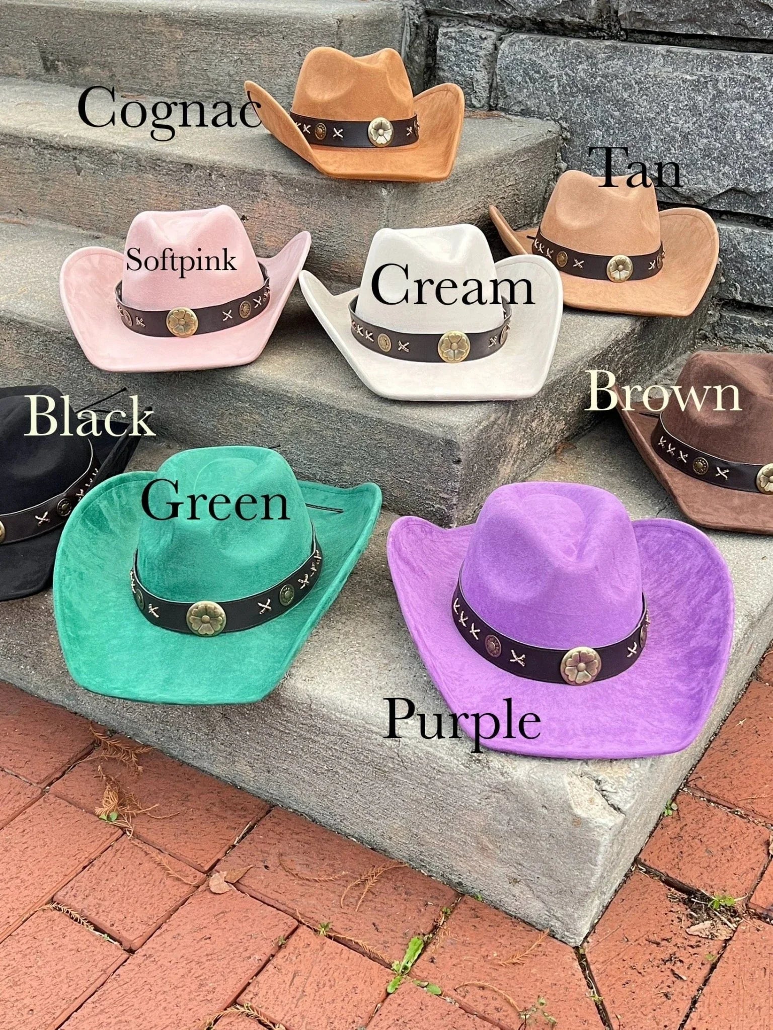 Western Suede Cowboy Hat-0