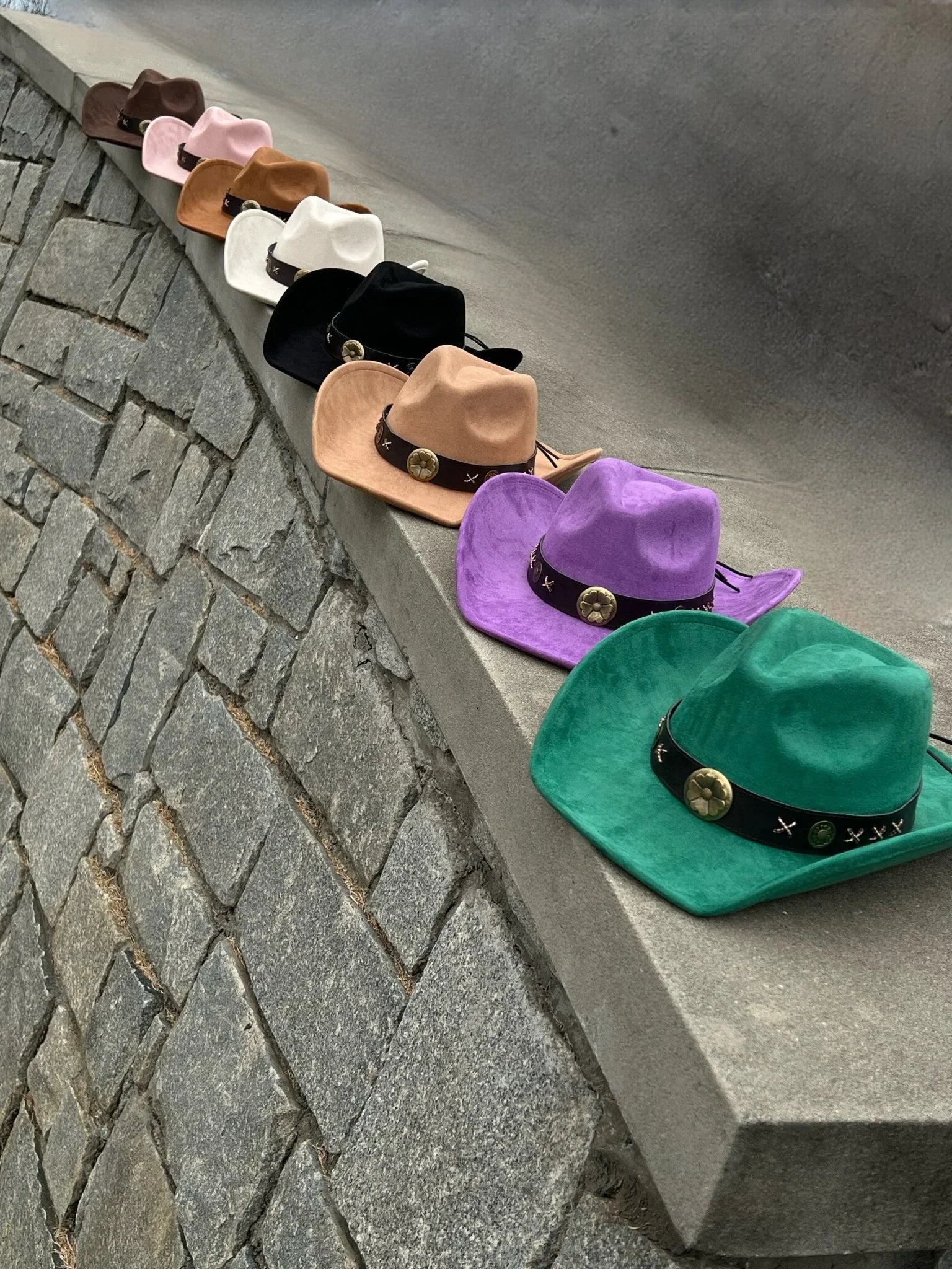 Western Suede Cowboy Hat-3