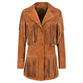Women's Western Fringe Leather Jacket